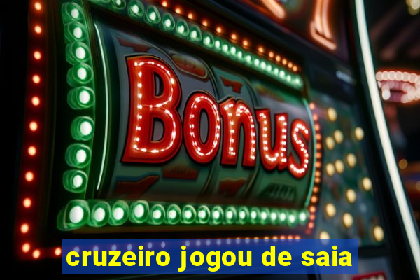 cruzeiro jogou de saia